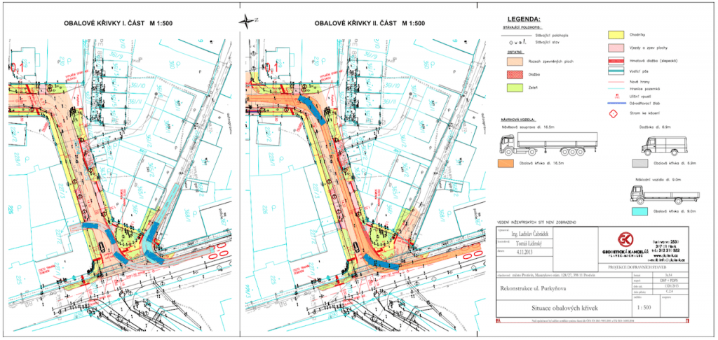 Výškopisné a polohopisné plány GK Písek